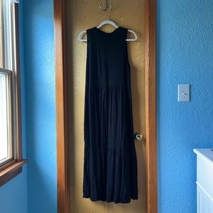 LOFT L black maxi dress, worn once, sleeveless